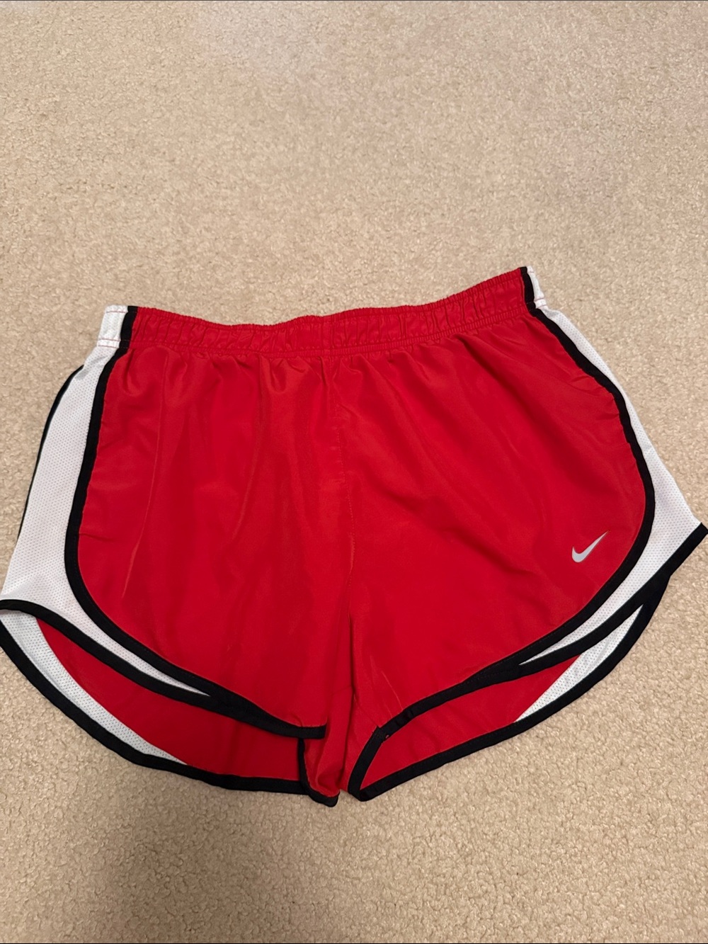Nike Women's Red Athletic Shorts. Size L